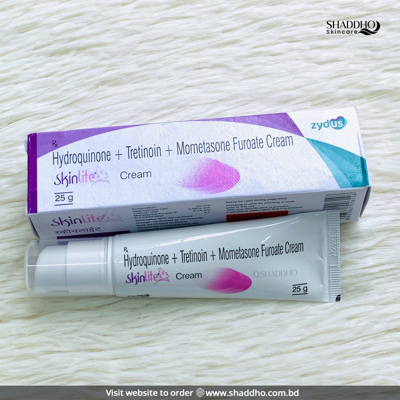 Zydus Hydroquinone Tretinoin Mometasone Furoate Skinlite Cream (25g)