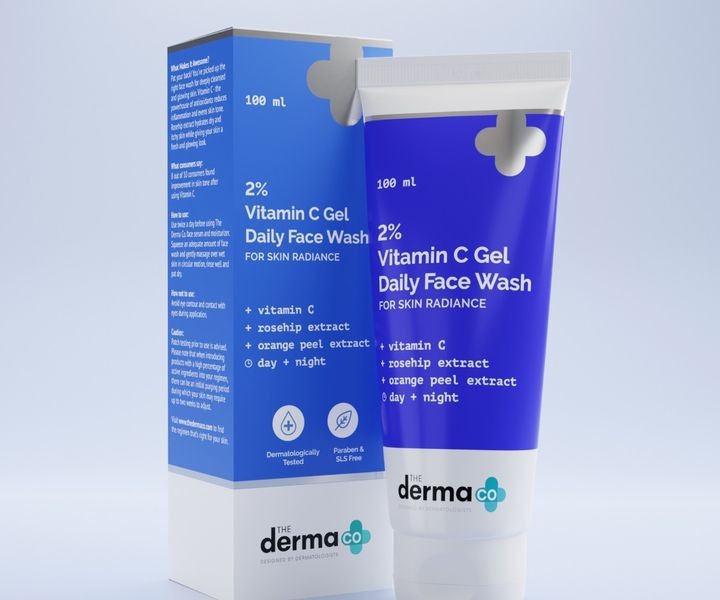 The Derma Co 2% Vitamin C Gel Daily Face Wash (100ml)