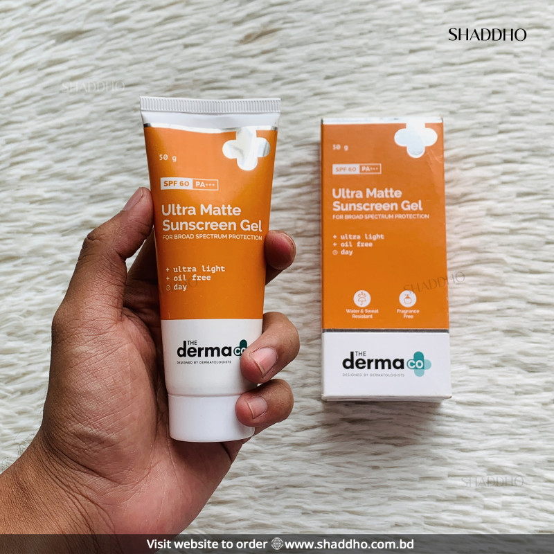 The Derma Co Ultra Matte Sunscreen Gel SPF60 PA+++ (50g)
