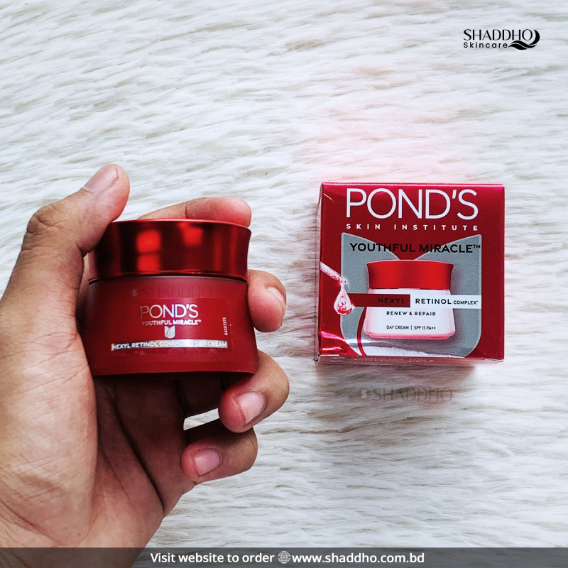 Ponds Youthful Miracle Hexyl Retinol Complex Renew & Repair Day Cream (35g)