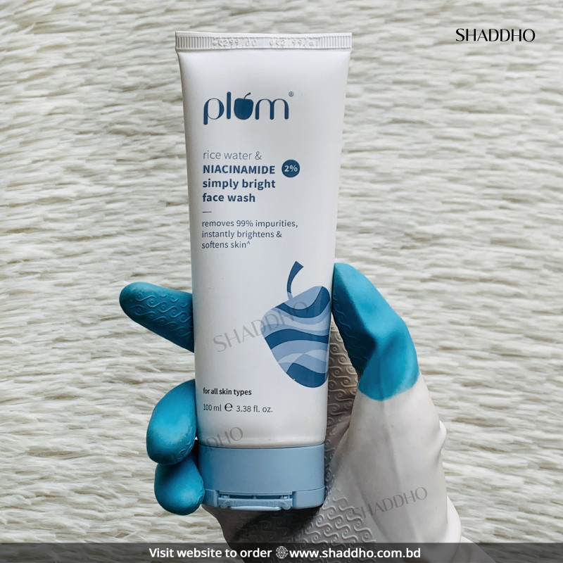 Plum 2% Niacinamide & Rice Water Simply Bright Face Wash (100ml)