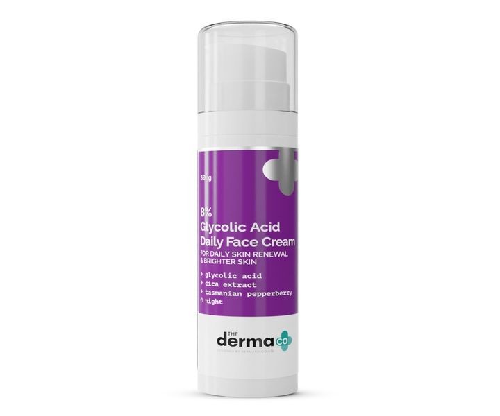 The Derma Co 8% Glycolic Acid Daily Face Cream (30g)