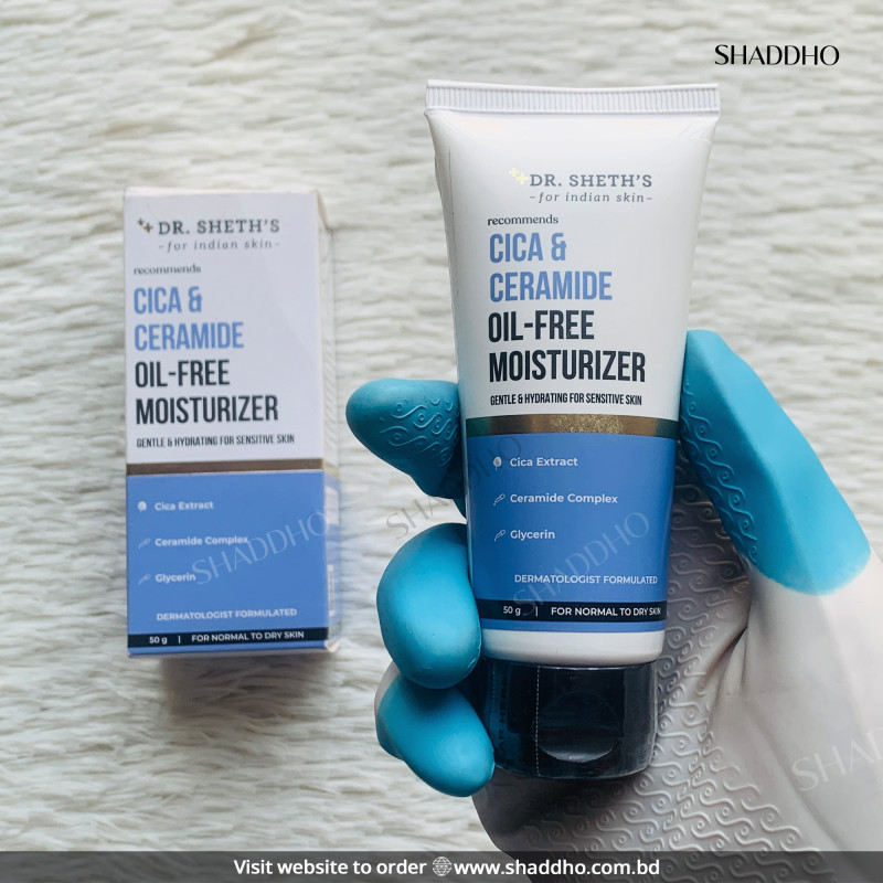 Dr Sheths Cica & Ceramide Oil - Free Moisturizer (50ml)
