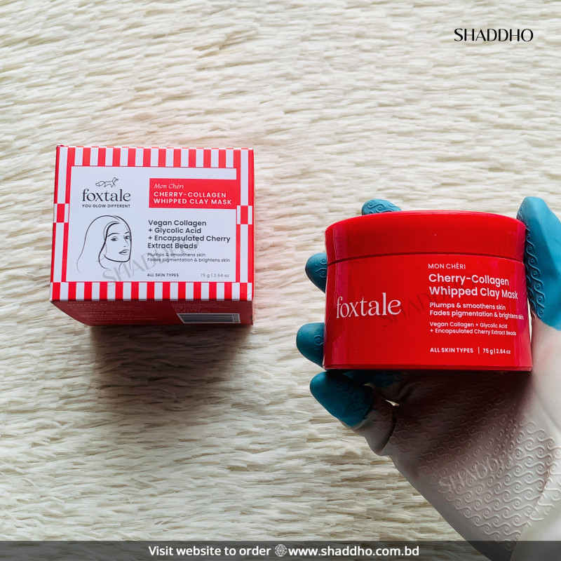 Foxtale Cherry Collagen Whipped Clay Mask (75g)