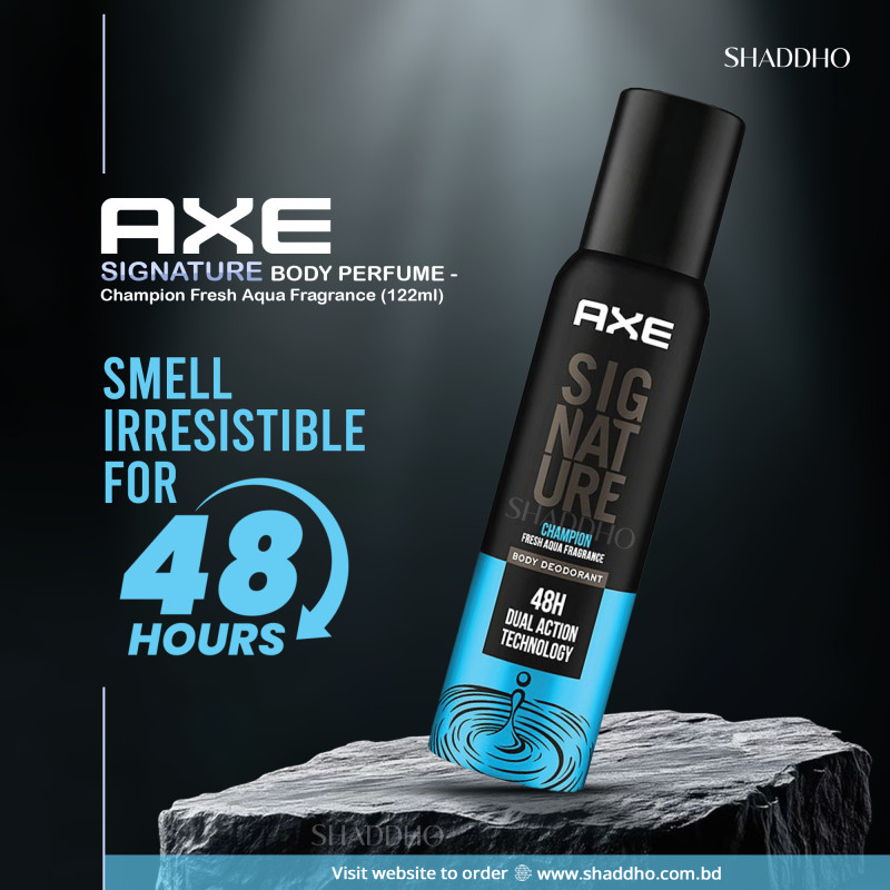 AXE Signature Body Perfume - Champion Fresh Aqua Fragrance (122ml)