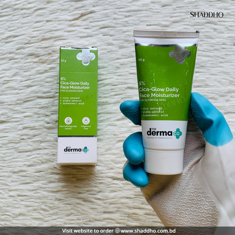 The Derma Co 5% Cica-Glow Daily Face Moisturizer (50g)