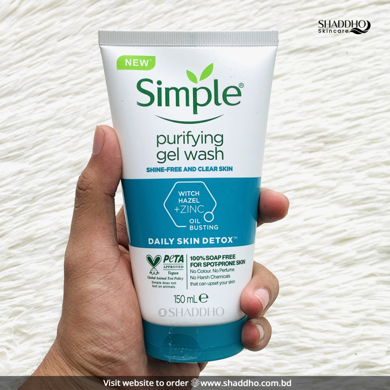 Simple Daily Skin Detox Purifying Gel Wash (150ml)