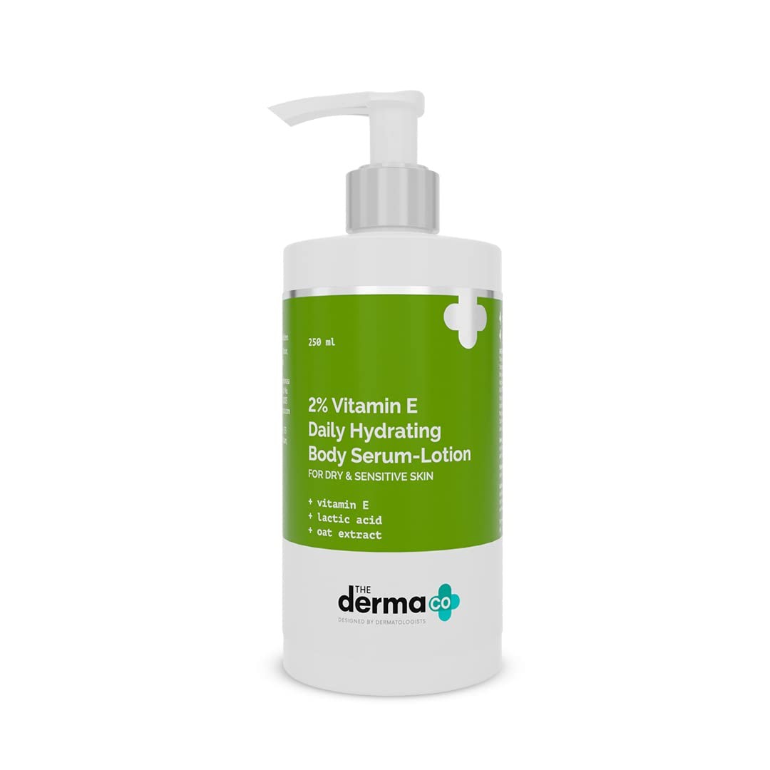 The Derma Co 2% Vitamin E Daily Hydrating Body Serum-Lotion (250ml)