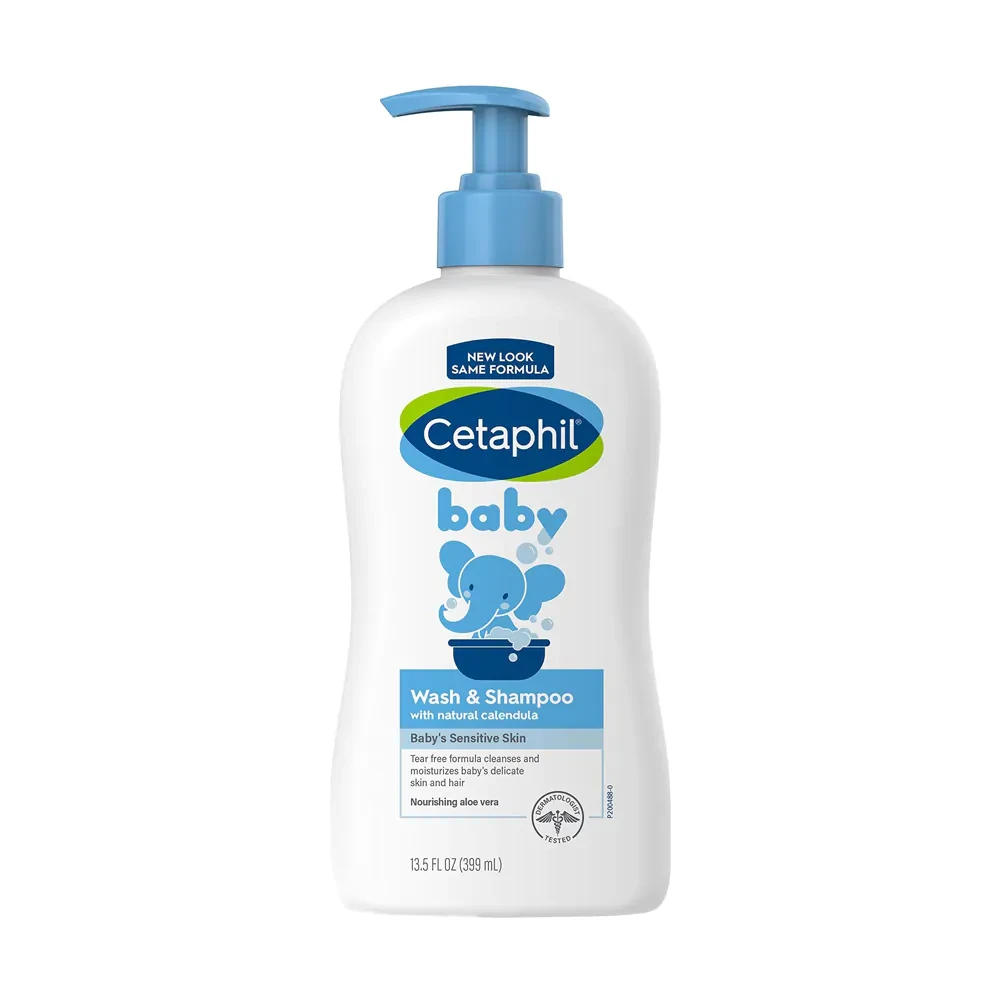 Cetaphil Baby Wash And Shampoo With Natural Calendula (399ml)