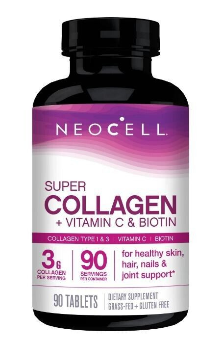Neocell Collagen + Vitamin C & Biotin Dietary Supplement (90 Tablets)