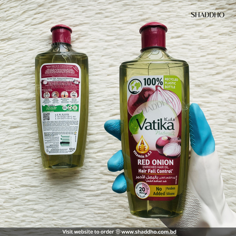 Vatika Red Onion Enriched Hair Oil with Biotin (300ml)