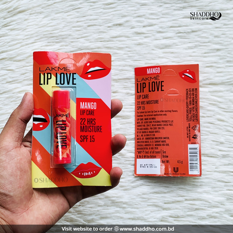 Lakme Lip Love Chapstick Mango Lip Balm SPF15 (4.5g)