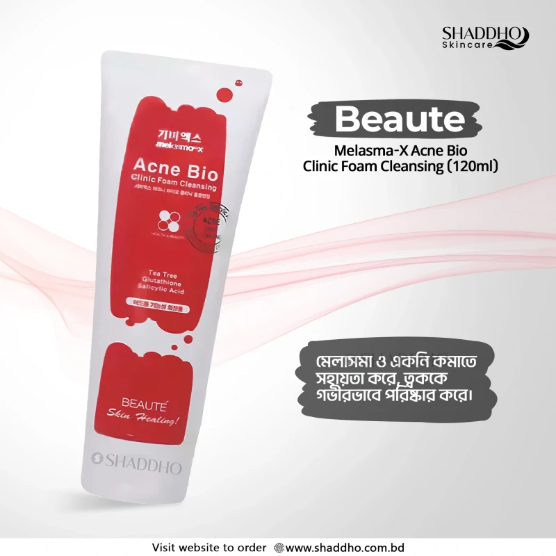 Beaute Melasma-X Acne Bio Clinic Foam Cleansing (120ml)