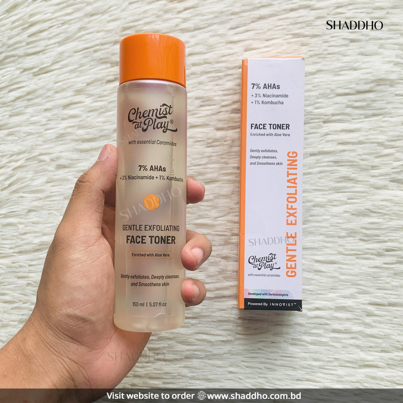 Chemist at Play Glycolic Acid Face Toner for Gentle Exfoliation & Skin Hydration (150ml)