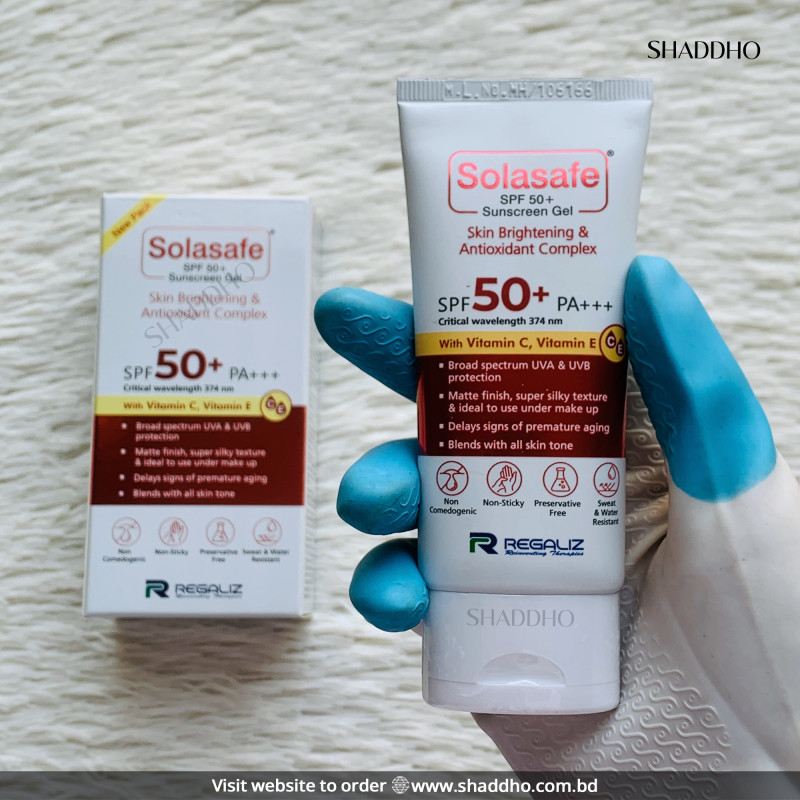 Regaliz Solasafe Sunscreen Gel SPF 50+ PA+++ (50g)
