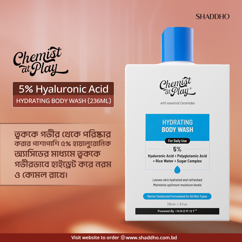 Chemist At Play 5% Hyaluronic Acid Hydrating Body Wash (236ml)
