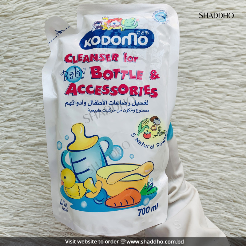 Kodomo Baby Bottle & Accessories Cleanser - Refill (700ml)