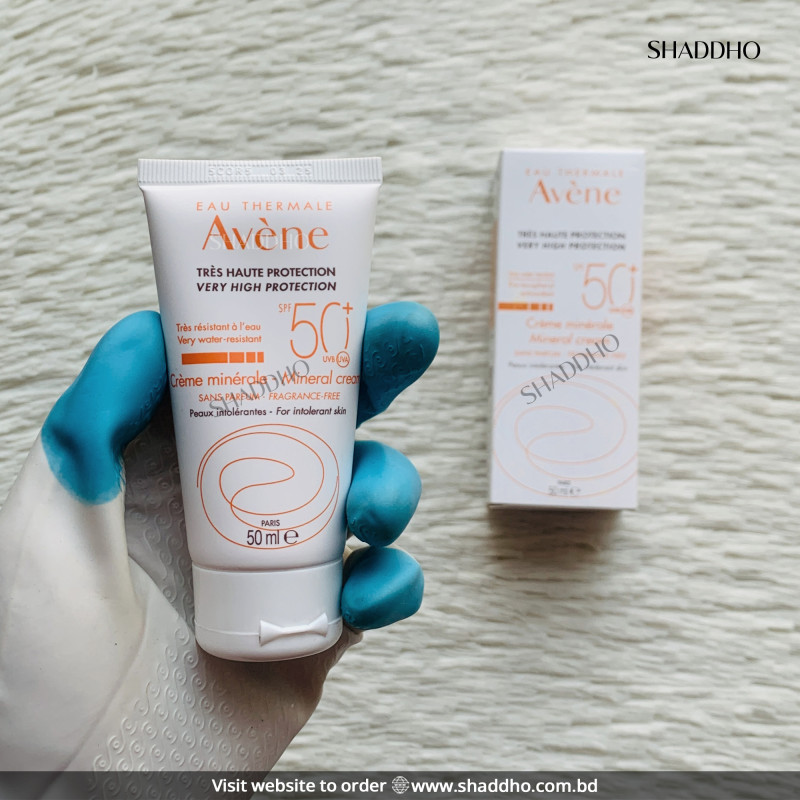 Avene Very High Protection Mineral Cream Sunscreen SPF 50+ (50ml)