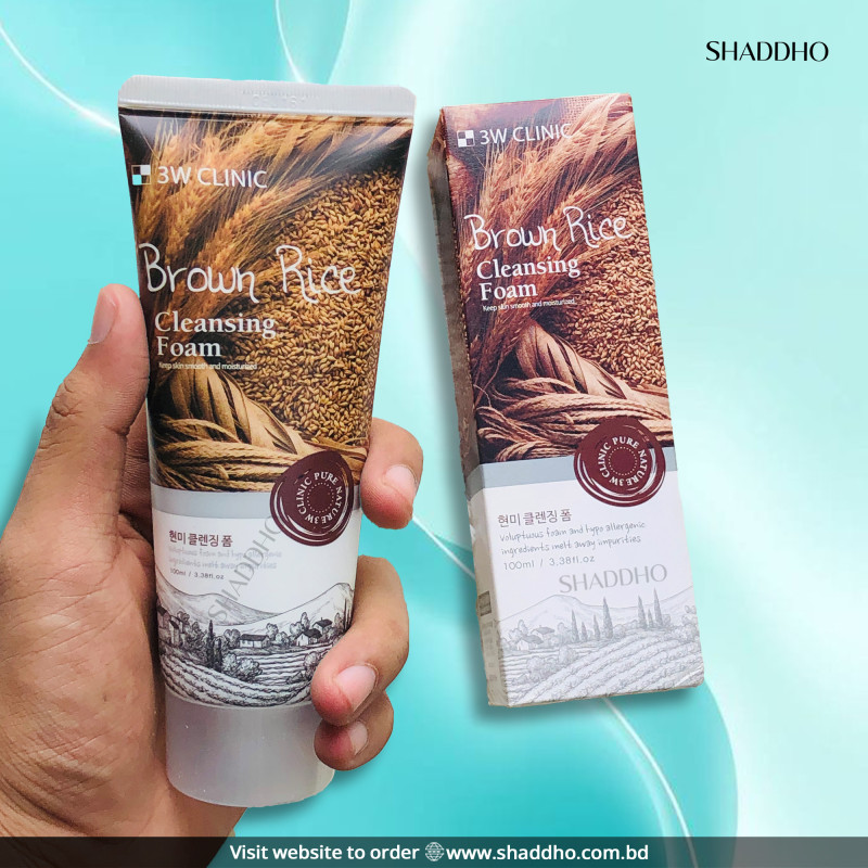 3W Clinic Brown Rice Foam Cleansing (100ml)