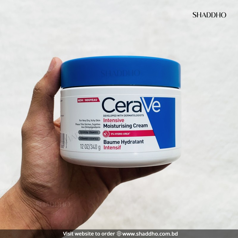 CeraVe Intensive Moisturizing Cream for Very Dry, Itchy Skin (340g)