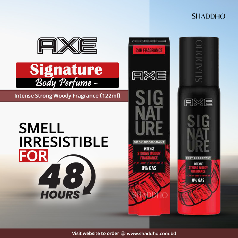 AXE Signature Body Perfume - Intense Strong Woody Fragrance (122ml)