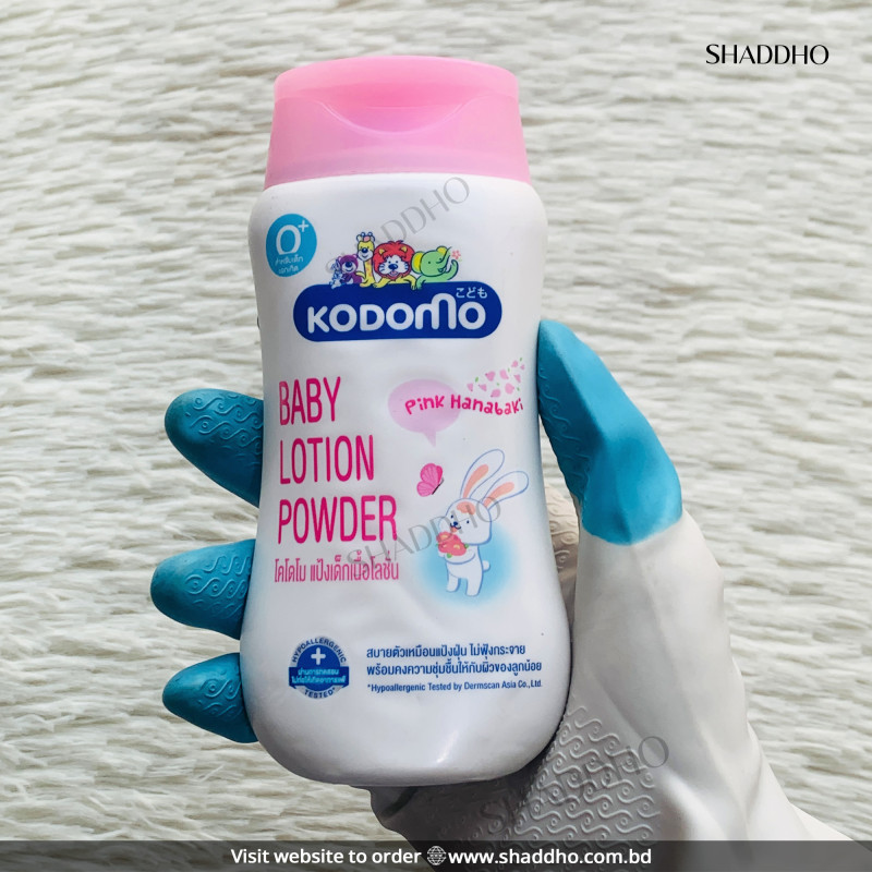Kodomo Baby Lotion Powder - Pink Hanabaki (180ml)