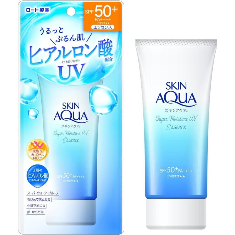 Rohto Skin Aqua Super Moisture UV Essence Sunscreen SPF50+ PA++++ (80g)
