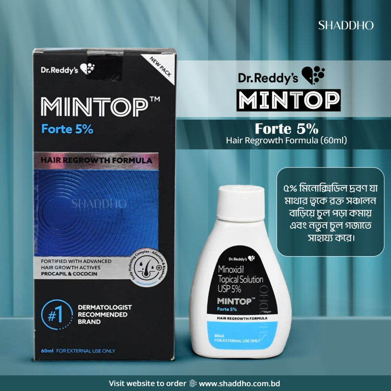 Dr Reddys Mintop Forte 5% Hair Regrowth Formula (60ml)