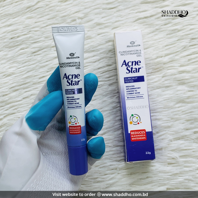 Mankind Acnestar Clindamycin & Nicotinamide Gel (22g)