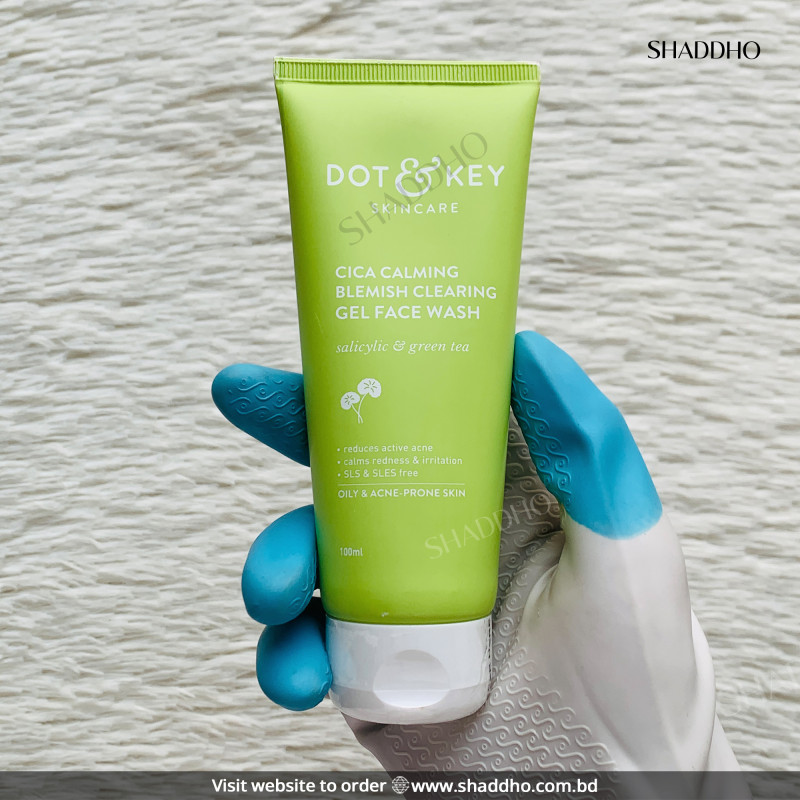 Dot & Key Cica Calming Blemish Clearing Gel Face Wash (100ml)