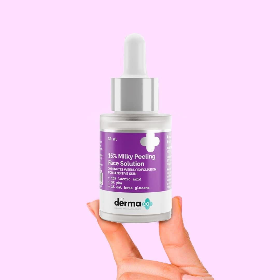 The Derma Co 15% Milky Peeling Face Solution (30ml)