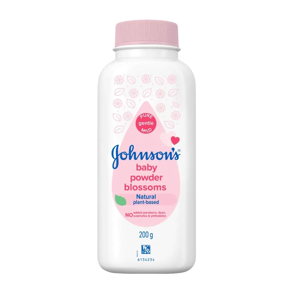 Johnsons Baby Powder Blossom Natural Plant Based (200g)