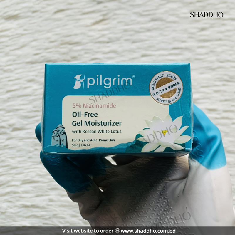 Pilgrim 5% Niacinamide Oil Free Moisturizer with Korean White Lotus (50g)