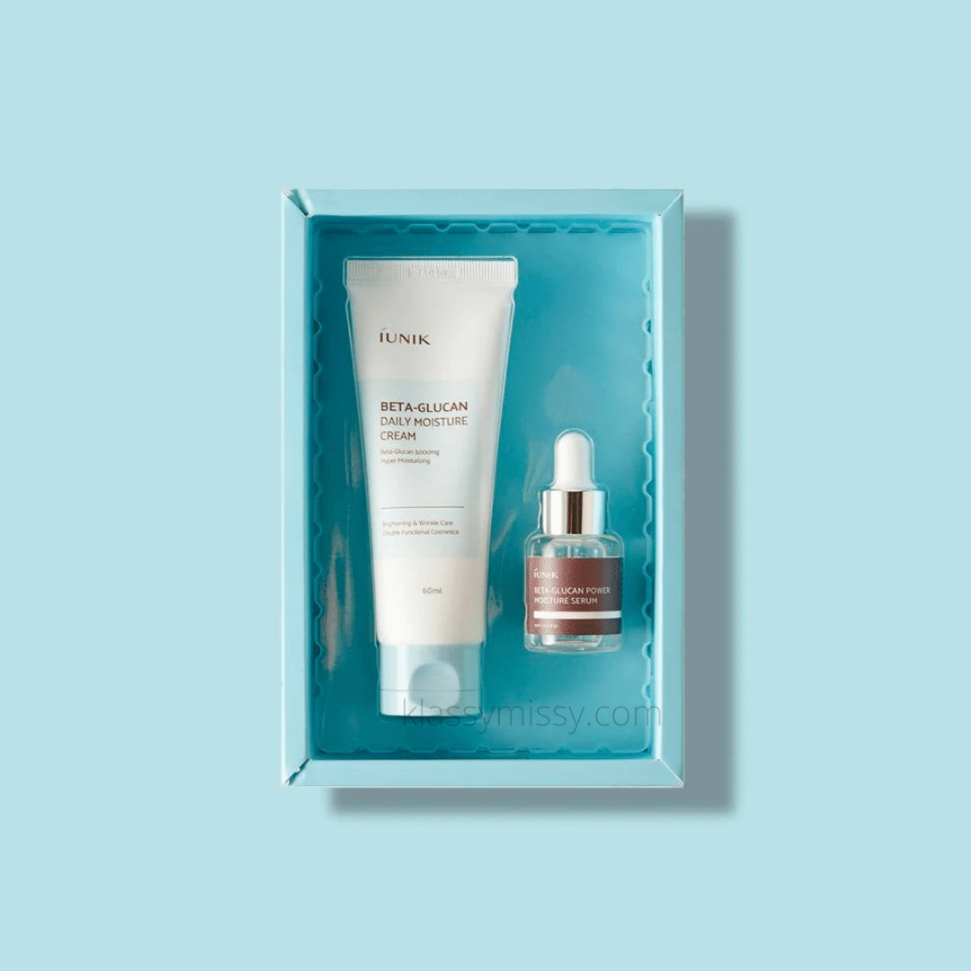 Iunik Beta Glucan Edition Skincare Set Cream & Mini Serum