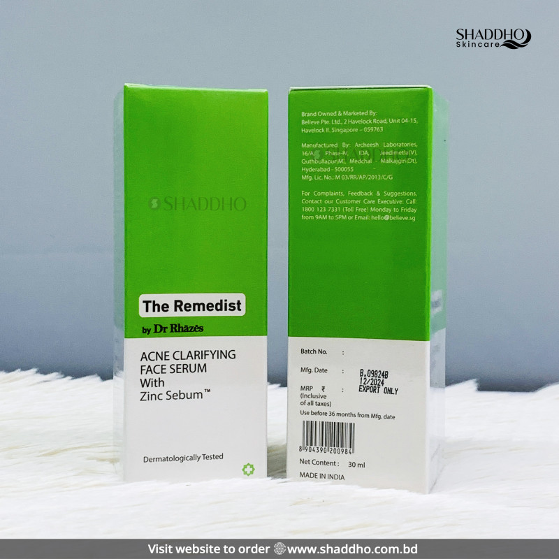 The Remedist by Dr Rhazes Acne Clarifying Face Serum (30ml)