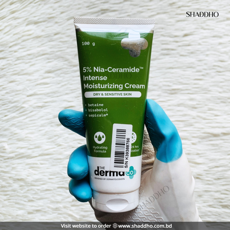 The Derma Co 5% Nia-Ceramide Intense Moisturizing Cream (100g)