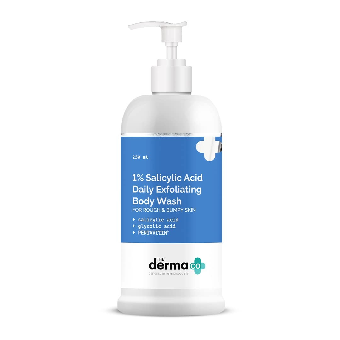 The Derma Co 1% Salicylic Acid Daily Exfoliating Body Wash (250ml)