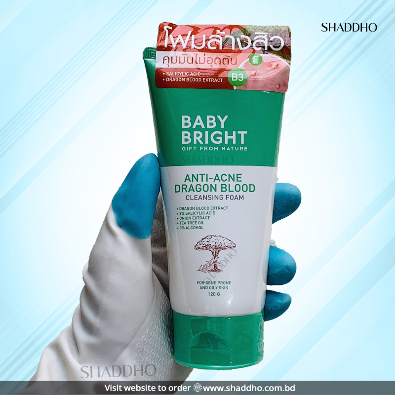 Baby Bright Anti Acne Dragon Blood Cleansing Foam (120g)