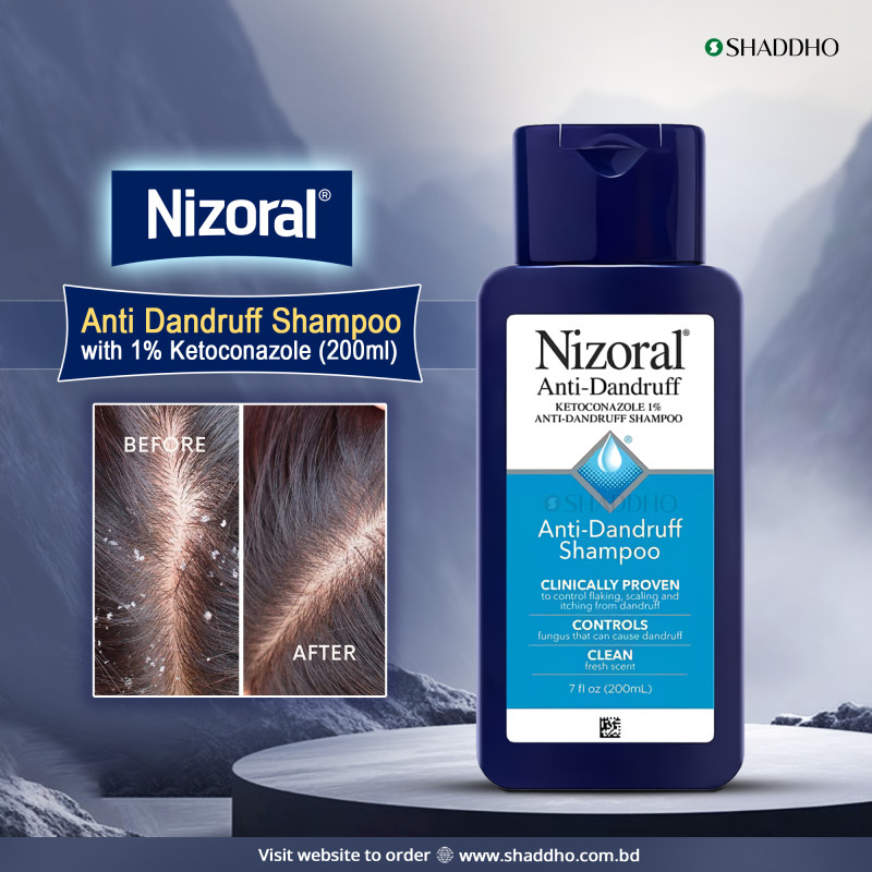 Nizoral Anti Dandruff Shampoo With 1% Ketoconazole (200ml)