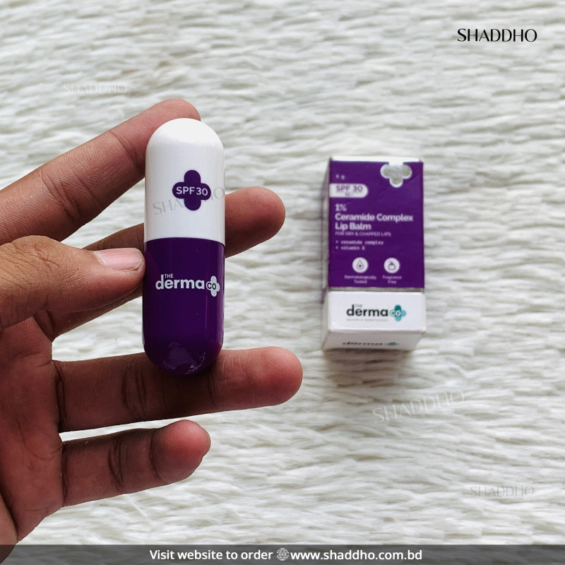 The Derma CO 1% Ceramide Complex Lip Balm For Dry Lips With SPF30 (4g)