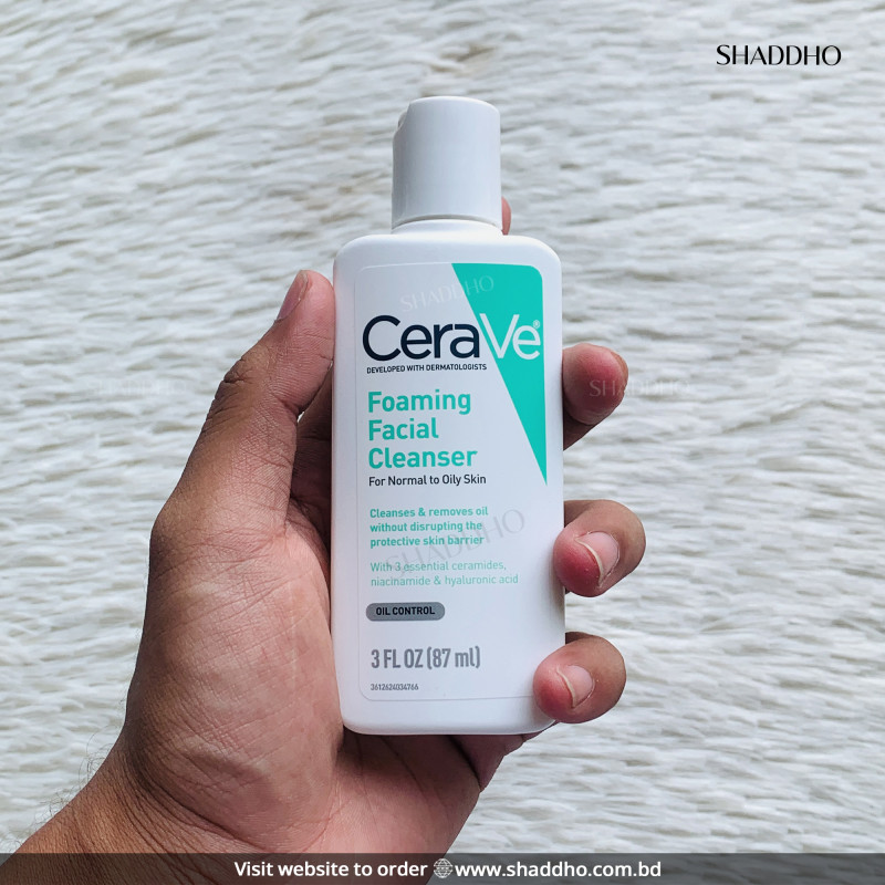 CeraVe Foaming Facial Cleanser For Normal To Oily Skin (87ml)