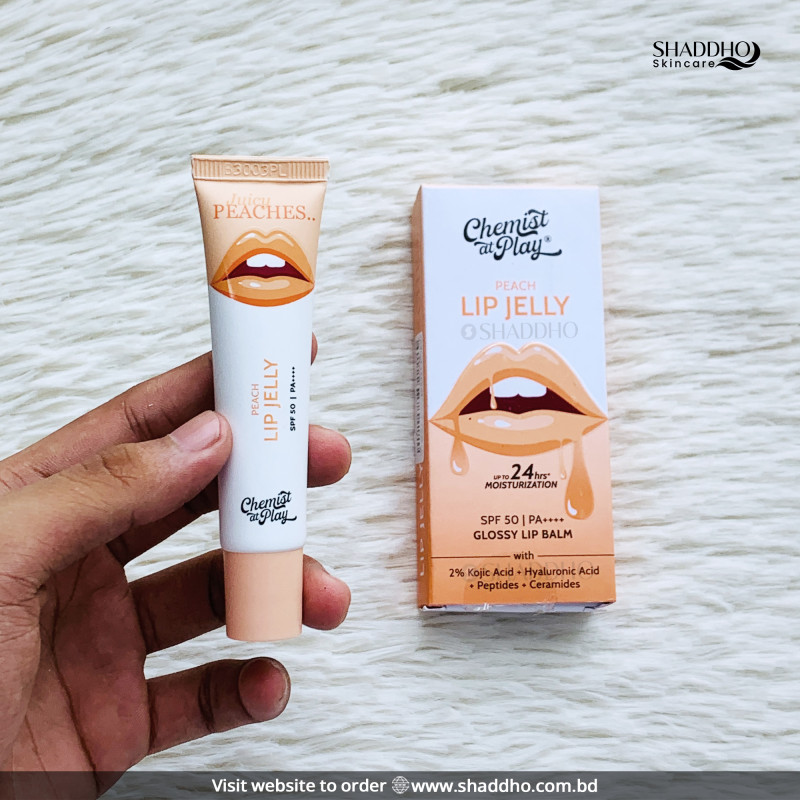 Chemist at Play Peach Lip Jelly Glossy Lip Balm SPF 50 PA++++ (10g)