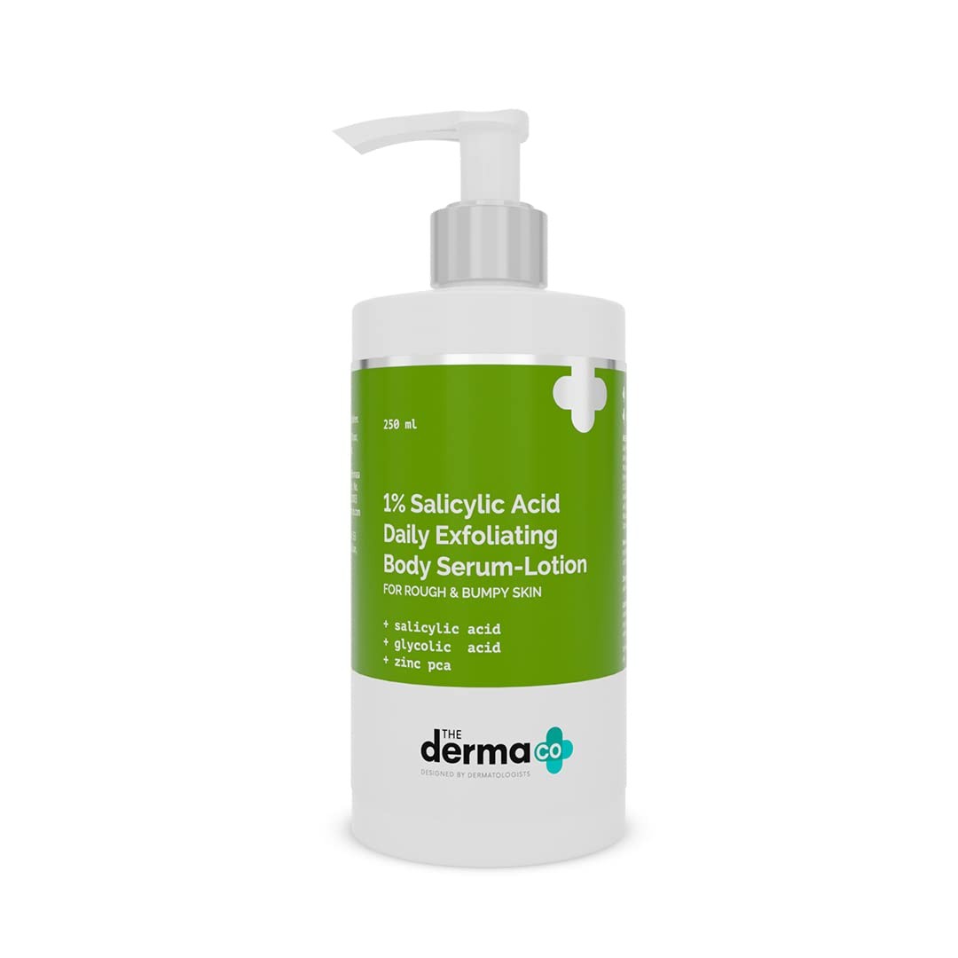 The Derma Co 1% Salicylic Acid Daily Exfoliating Body Serum-Lotion (250ml)