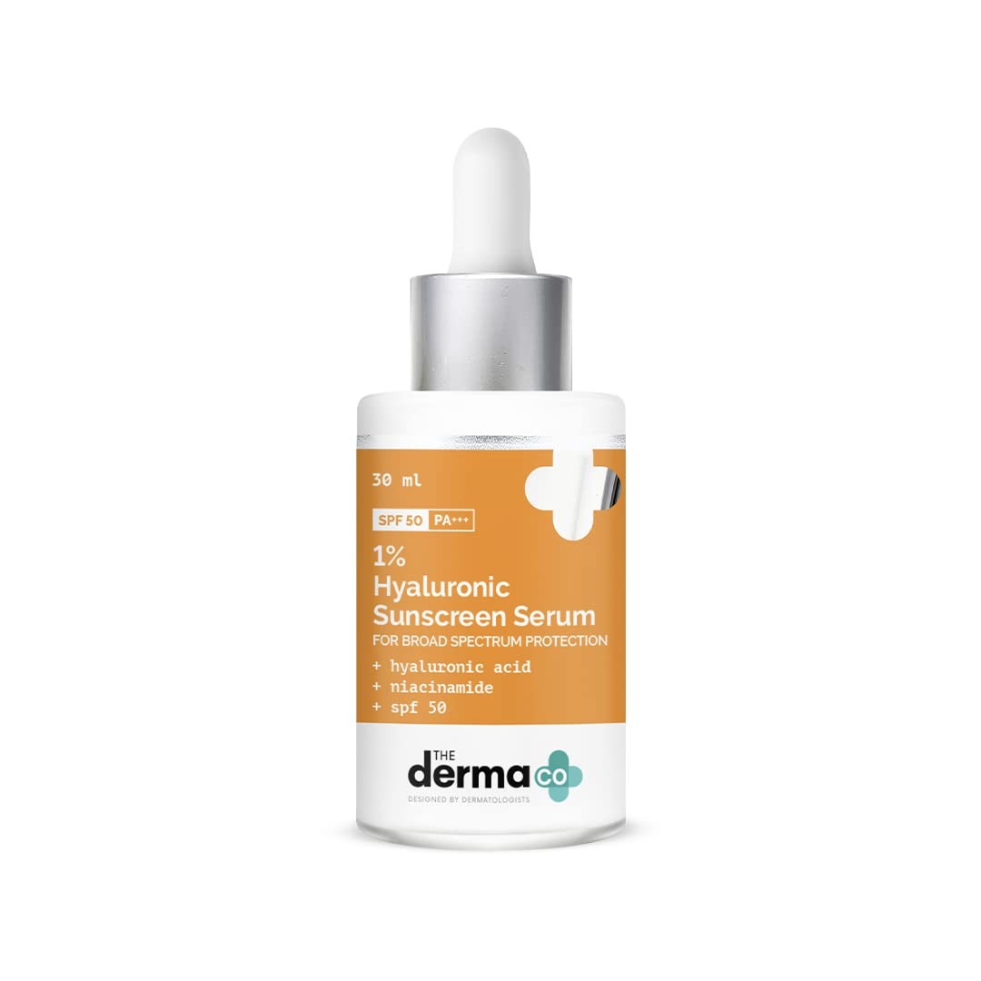 The Derma Co 1% Hyaluronic Sunscreen Serum SPF50 PA+++ (30ml)