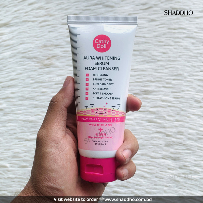 Cathy Doll Aura Whitening Serum Foam Cleanser (100ml)
