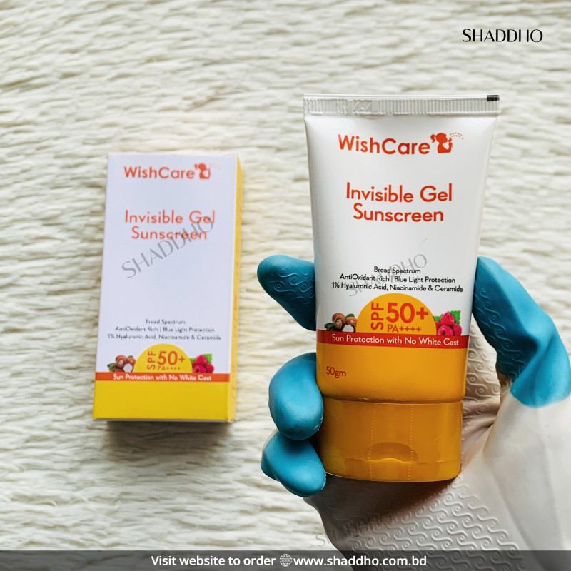 WishCare Invisible Gel Sunscreen SPF50+ PA++++ (50g)