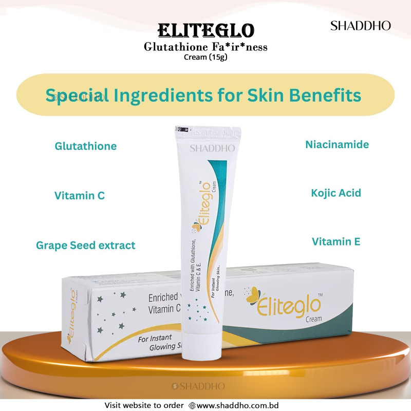 Eliteglo Glutathione Fairness Cream (15g)