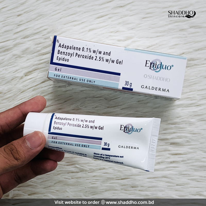 Galderma Epiduo Adapalene 0.1% & Benzoyl Peroxide 2.5% Gel (30g)